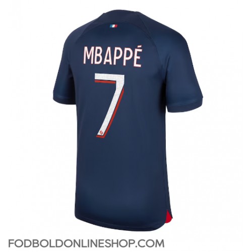 Paris Saint-Germain Kylian Mbappe #7 Hjemmebanetrøje 2023-24 Kortærmet